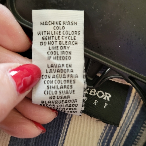 Vintage Sag Harbor Sport Denim Chambray Stripes button up Small - Picture 5 of 12